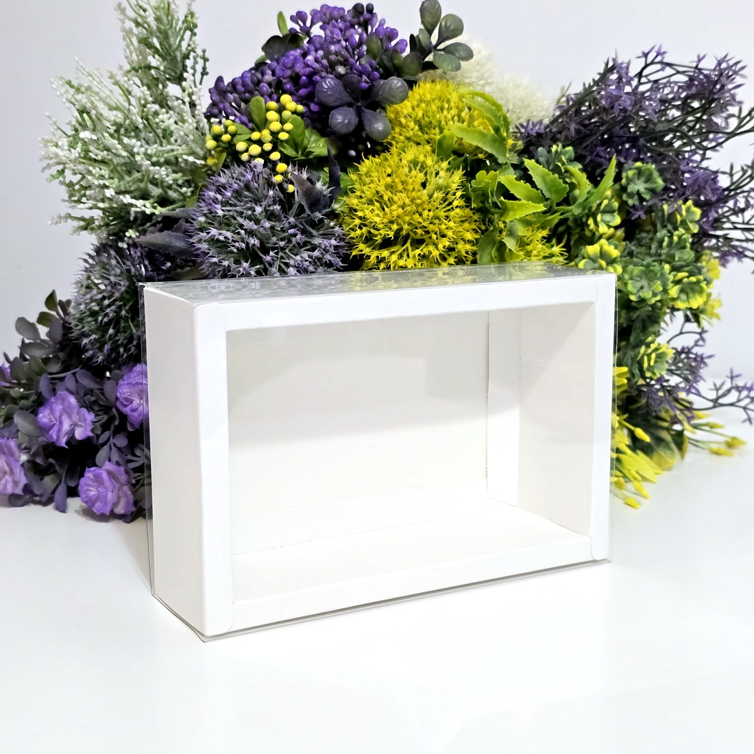 Cutie din carton alba cu capac din plastic 25cm x 15cm x 5cm [4]