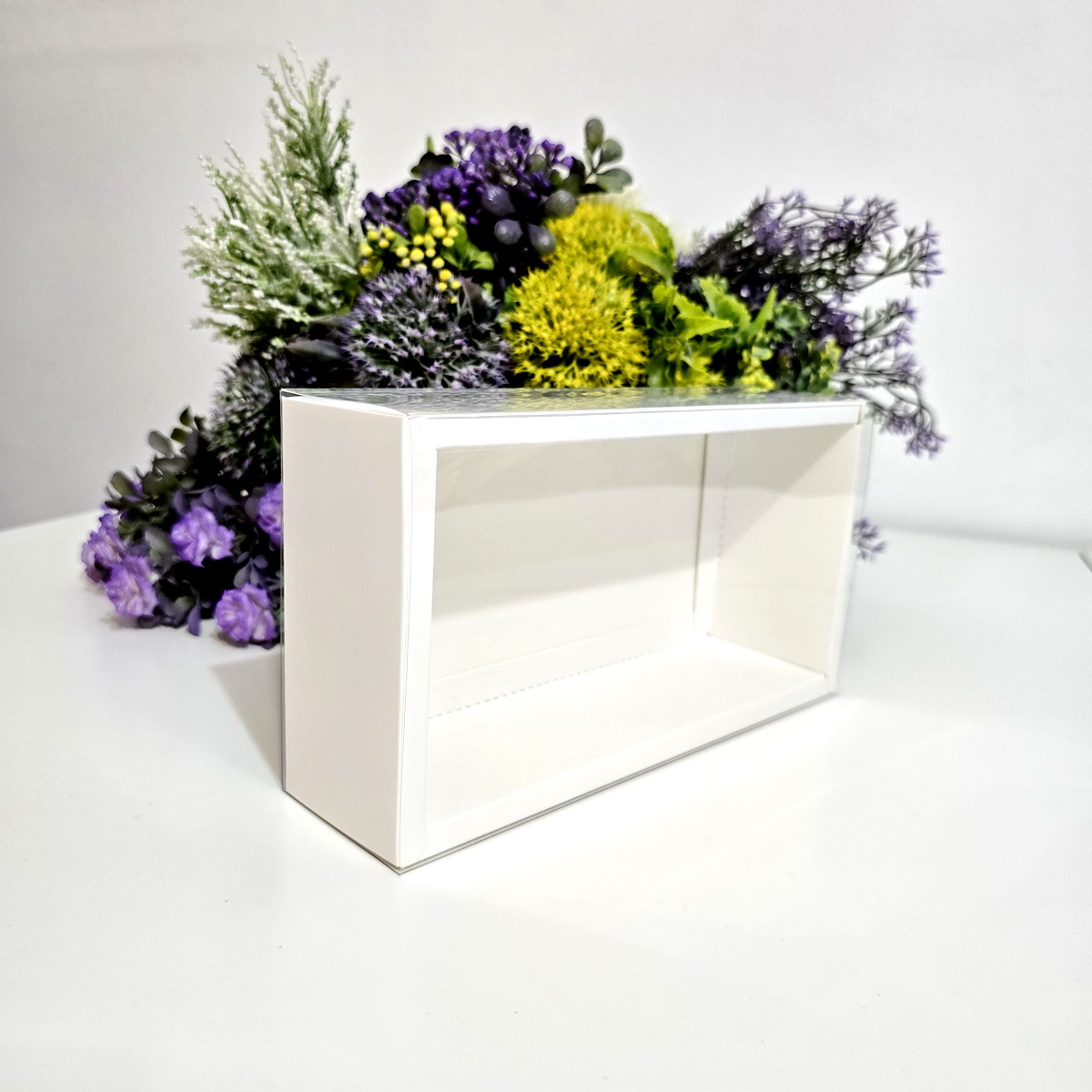 Cutie din carton alba cu capac din plastic 22cm x 12cm x 5cm [4]