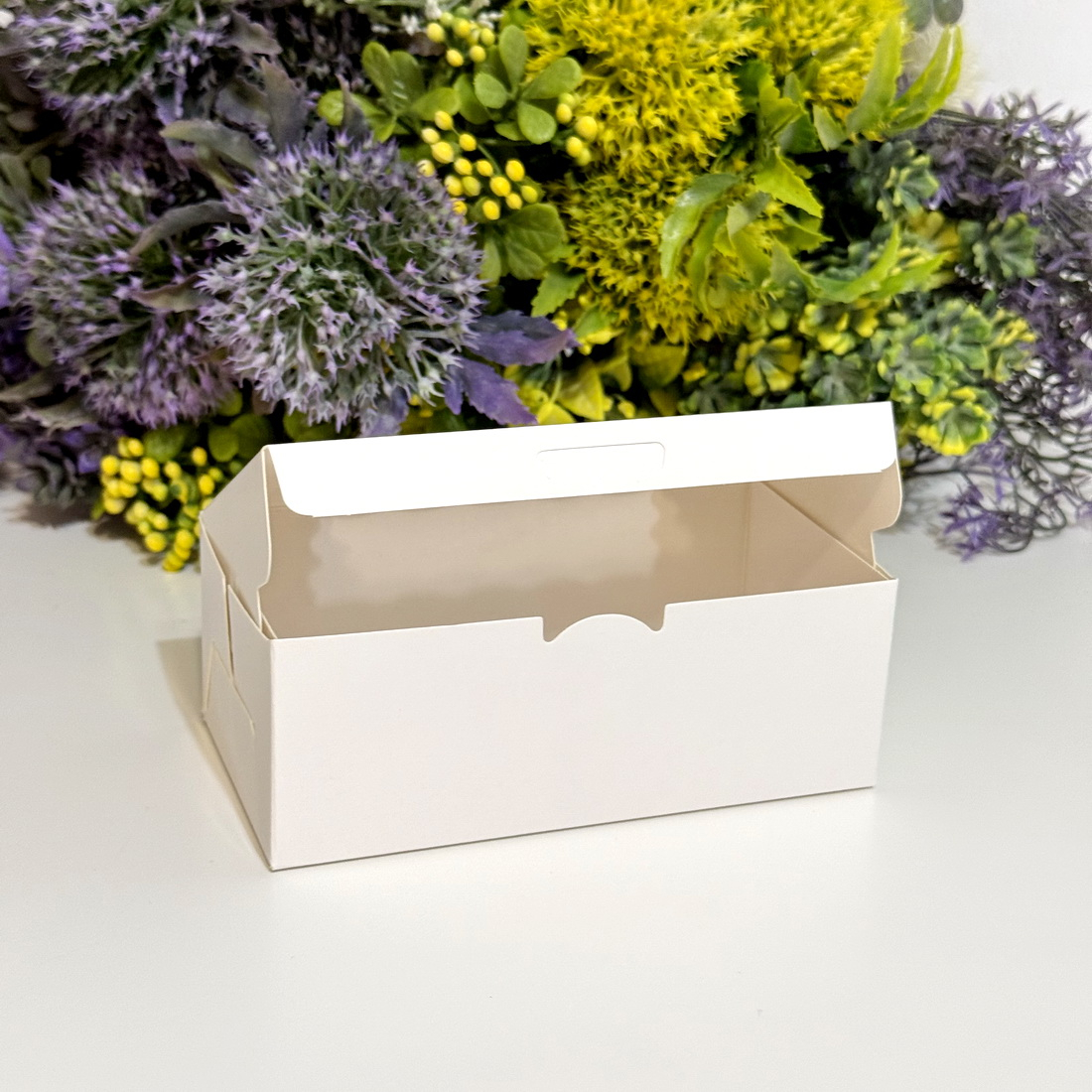 Cutie din carton alba cu fereastra 13cm x 7cm x 5cm [5]