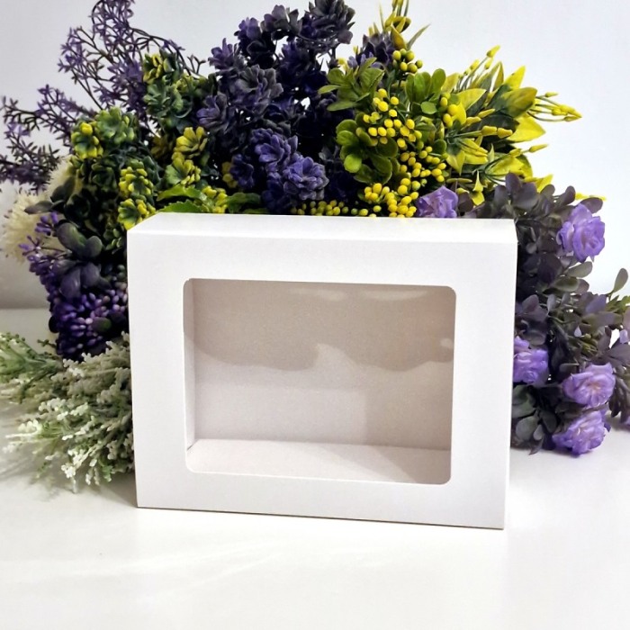 Cutie din carton alba cu fereastra 20cm x 15cm x 5cm [5]