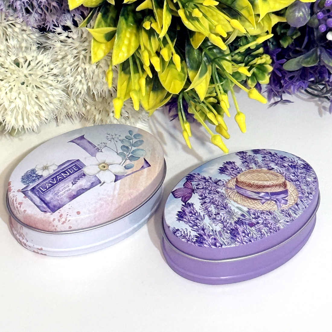 Cutii metalice reutilizabile cu capac pentru lumanari [2]