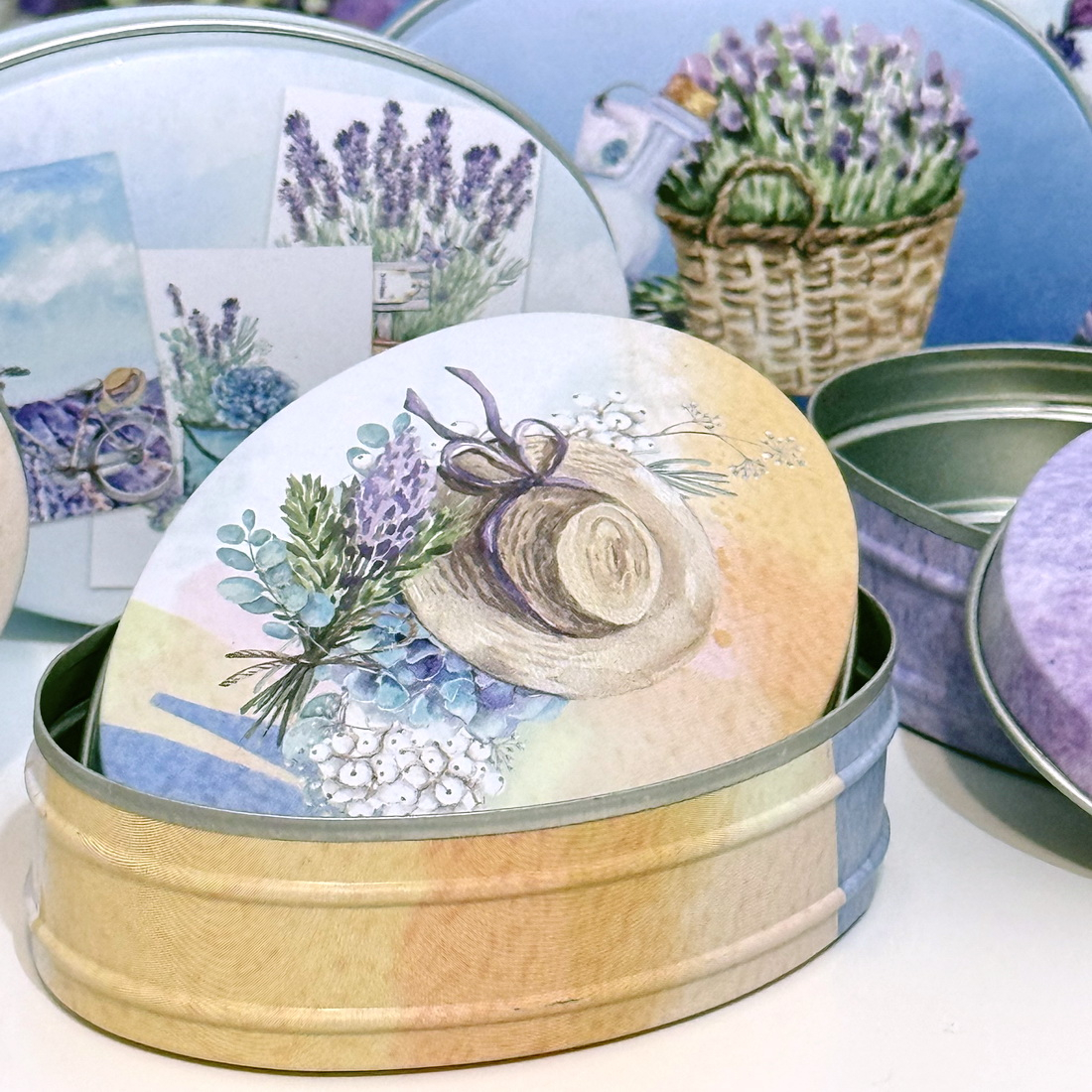 Cutii metalice reutilizabile cu capac pentru lumanari [7]