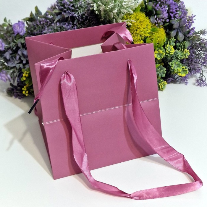 Pungi din carton mov 16cm x 16cm [6]