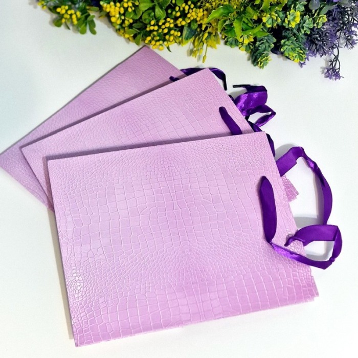 Pungi din carton mov 23cm x 18cm [3]