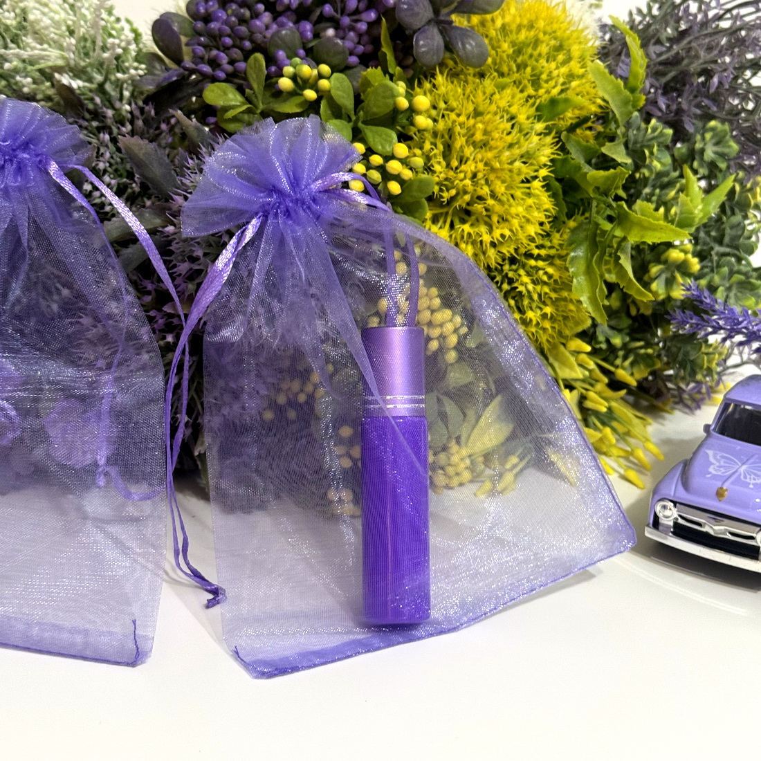 Saculeti din organza mov 18cm x 13cm [6]