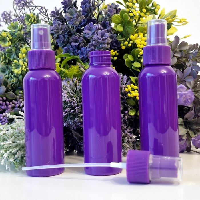 Set 100 flacoane mov 100 ml cu pulverizator mov tip spray [3]