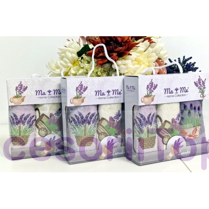 Set 3 prosoape model lavanda 50cm x 30cm [2]