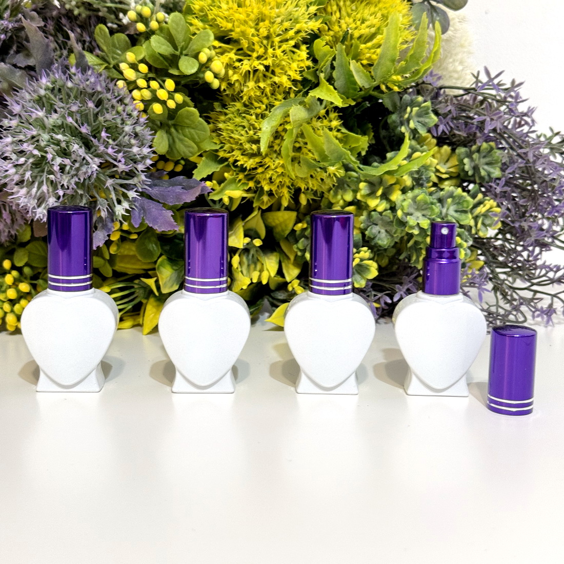 Sticlute din sticla alba 10 ml cu pulverizator pentru parfum [3]