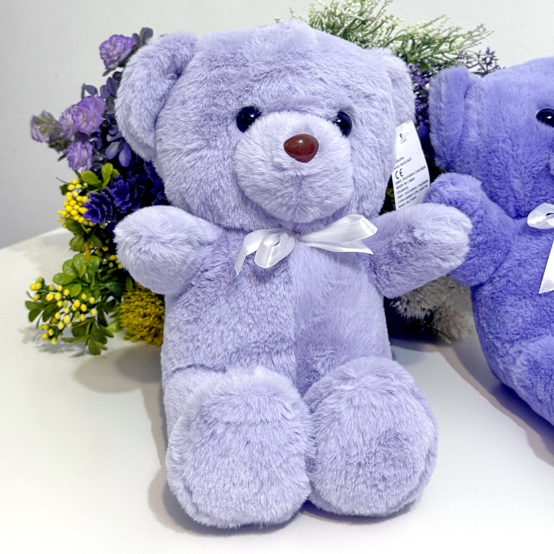 Ursulet de plus mov cu fundita 35 cm [2]
