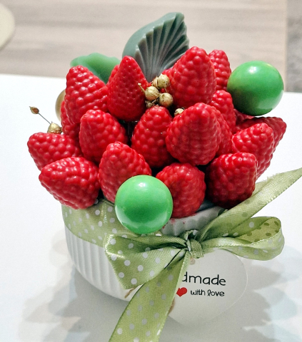 Decoratiuni din sapun - Aranjament din fructe de sapun