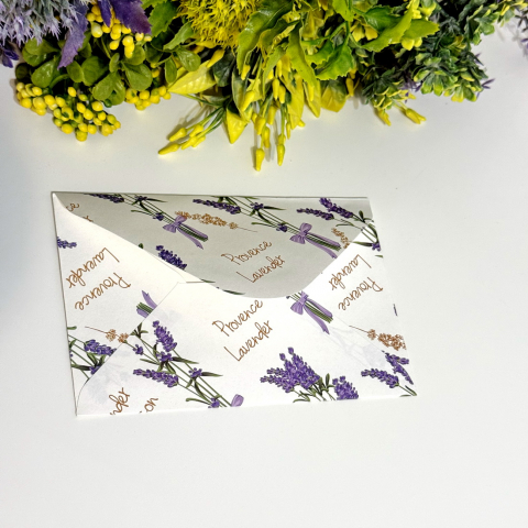 Set 10 plicuri hartie imprimeu lavanda 15 cm x 9 cm [4]