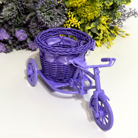 Tricicletă mov pentru aranjamente florale [2]