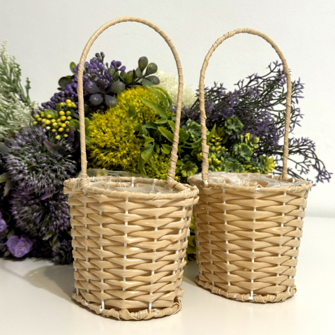 Cosulet bej 12cm x 10cm pentru aranjamente florale [3]