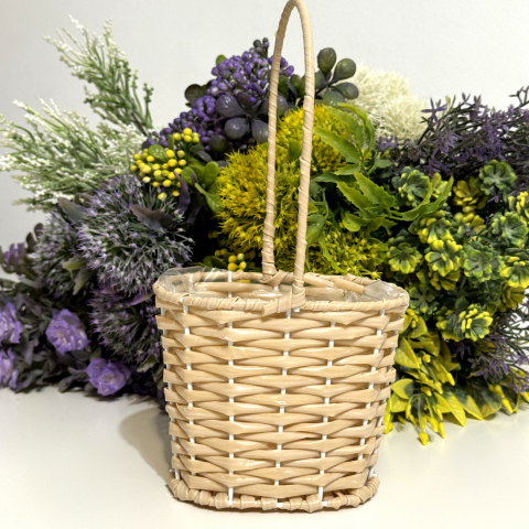Cosulet bej 12cm x 10cm pentru aranjamente florale [1]