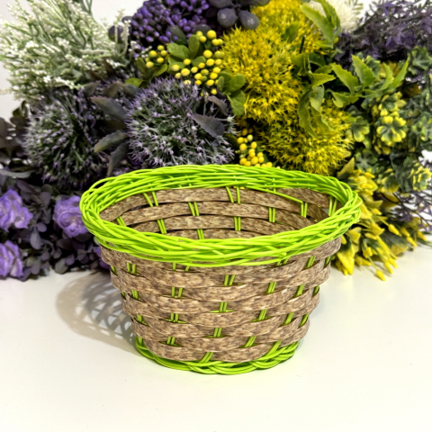 Accesorii diverse - Cosulet verde 15cm x 8cm pentru aranjamente florale