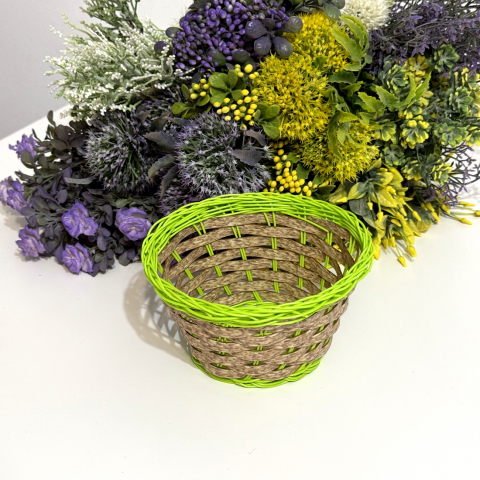 Cosulet verde 15cm x 8cm pentru aranjamente florale [1]