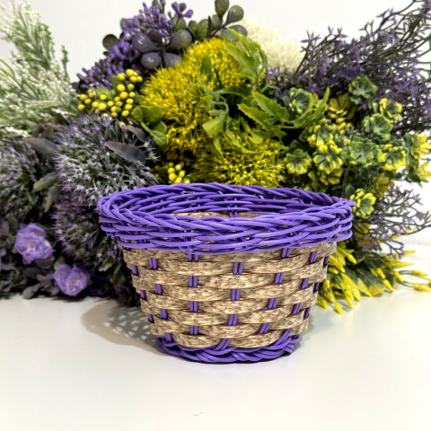 Accesorii diverse - Cosulet mov 15cm x 8cm pentru aranjamente florale