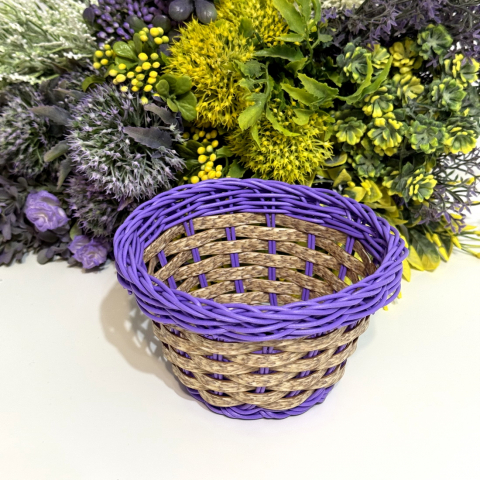 Cosulet mov 15cm x 8cm pentru aranjamente florale [1]