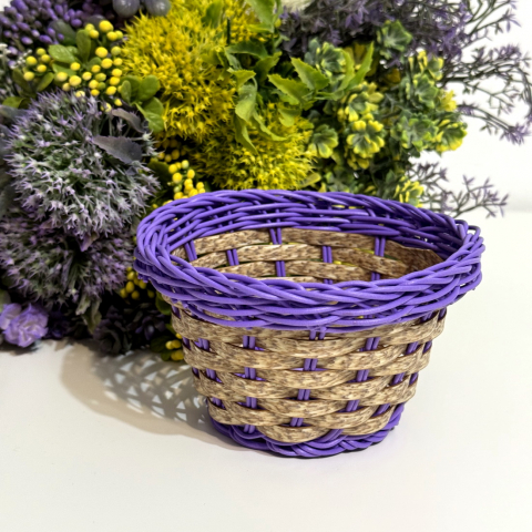 Cosulet mov 15cm x 8cm pentru aranjamente florale [3]