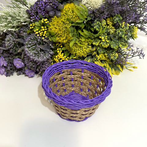 Cosulet mov 15cm x 8cm pentru aranjamente florale [4]