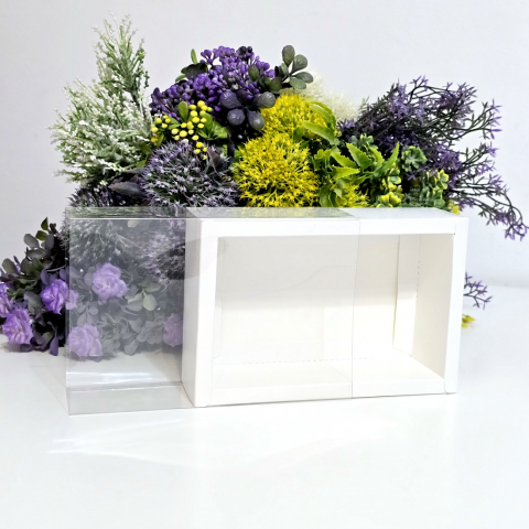 Cutie din carton alba cu capac din plastic 25cm x 15cm x 5cm [1]