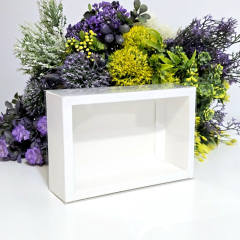 Cutie din carton alba cu capac din plastic 25cm x 15cm x 5cm [3]