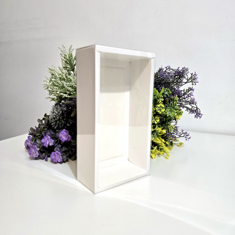 Cutie din carton alba cu capac din plastic 22cm x 12cm x 5cm [8]