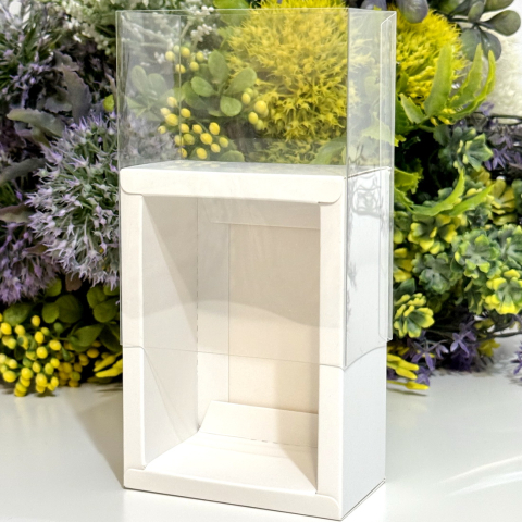 Cutie din carton alba cu capac din plastic 11cm x 8cm x 4.5cm [3]