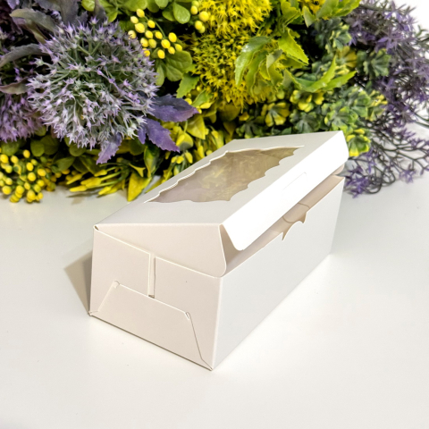 Cutie din carton alba cu fereastra 13cm x 7cm x 5cm [5]
