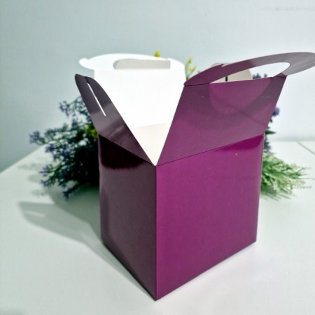 Cutie din carton mov cu maner [3]