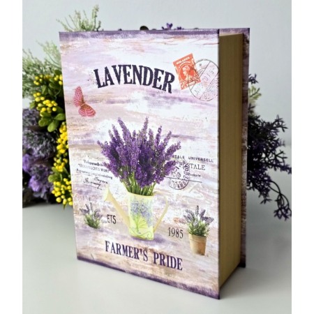 Cutie din carton tip carte model lavanda 28,5cm x 21,5cm x 8cm [6]