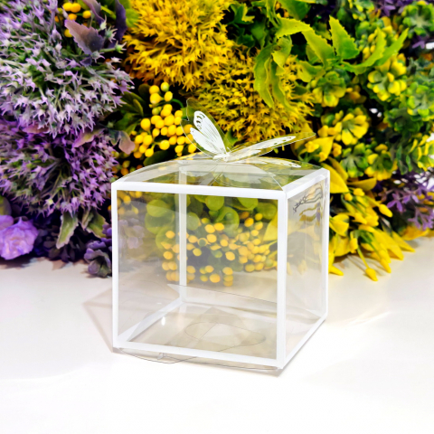 Cutie din plastic transparent 7cm x 7cm x 7cm [2]