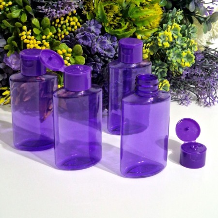 Flacoane mov 100 ml cu capac flip-top [4]