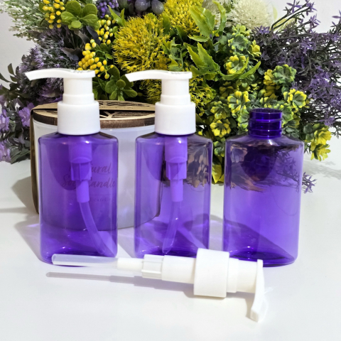 Flacon mov plat 100 ml cu pompa dozatoare [1]