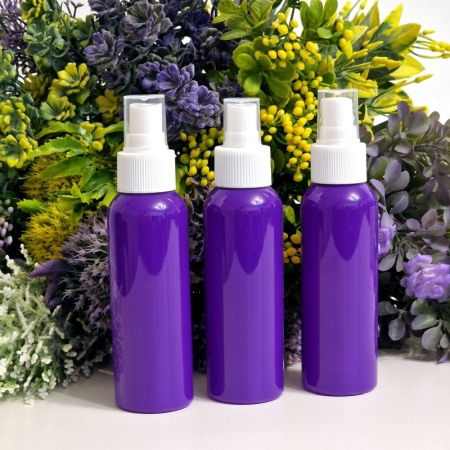 Flacon mov 100 ml cu pulverizator alb tip spray [1]
