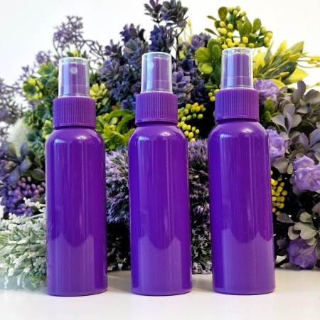 Flacoane cu pulverizator tip spray 100 ml - Flacon mov 100 ml cu pulverizator mov tip spray