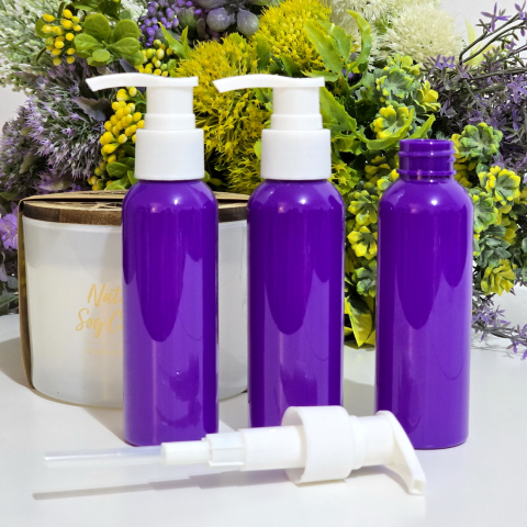 Flacon mov cu pompa dozatoare 100 ml [2]