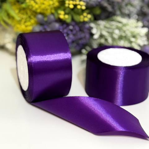 Panglica satin mov 5cm rola [3]