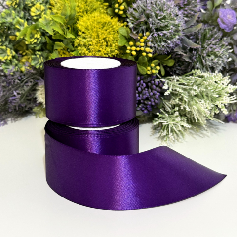Panglica satin mov 5cm rola [2]