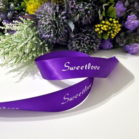 Panglica satin mov - Sweet Love [3]