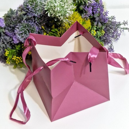 Pungi din carton mov 16cm x 16cm [2]