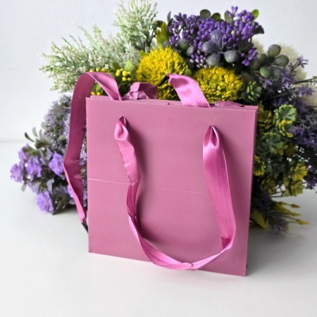 Pungi din carton mov 16cm x 16cm