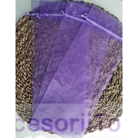 Saculeti din organza mov 33cm x 13.5cm [1]