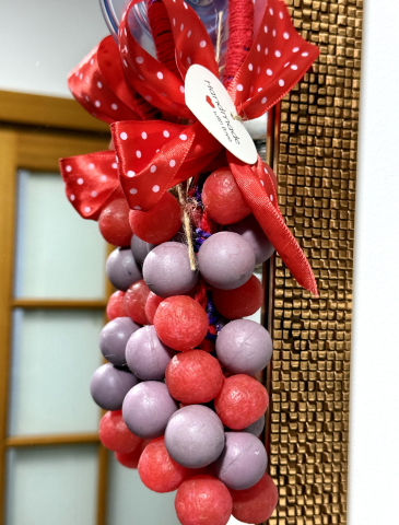 Aranjament din sapun forma ciorchine strugure