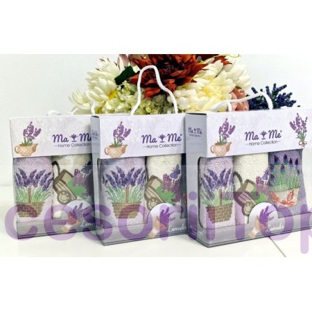 Set 3 prosoape model lavanda 50cm x 30cm [1]