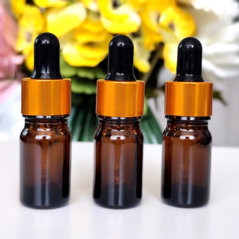Sticlute pentru uleiuri esentiale si tincturi - Sticlute cu pipeta 5 ml, sticla