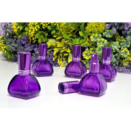 Sticlute din sticla mov 10 ml cu pulverizator pentru parfum [2]