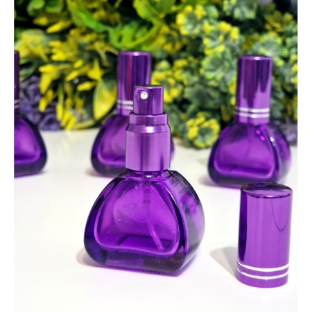 Sticlute din sticla mov 10 ml cu pulverizator pentru parfum [3]