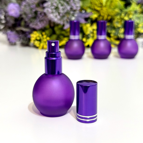 Sticlute din sticla mov 10 ml cu pulverizator pentru parfum [1]