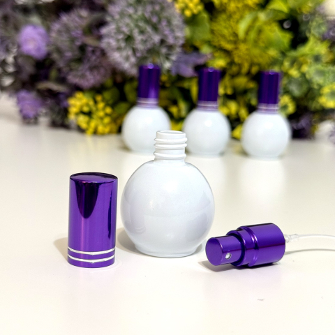 Sticlute din sticla mov 10 ml cu pulverizator pentru parfum [4]